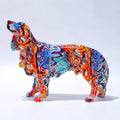 ArtZ® Golden Retriever Graffiti Painted Statue - Graffiti