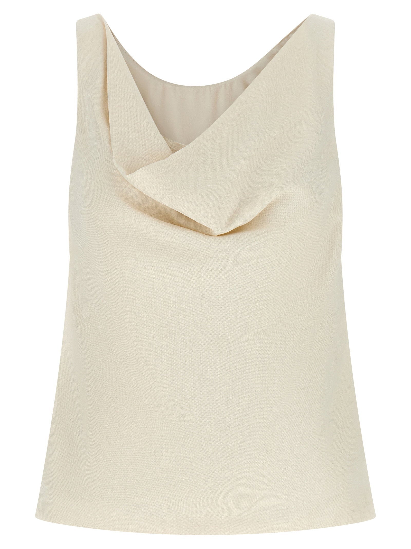 Brunello Cucinelli Fluid Tank Top — Ivory