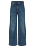 Brunello Cucinelli Wide Leg Jeans — Blue