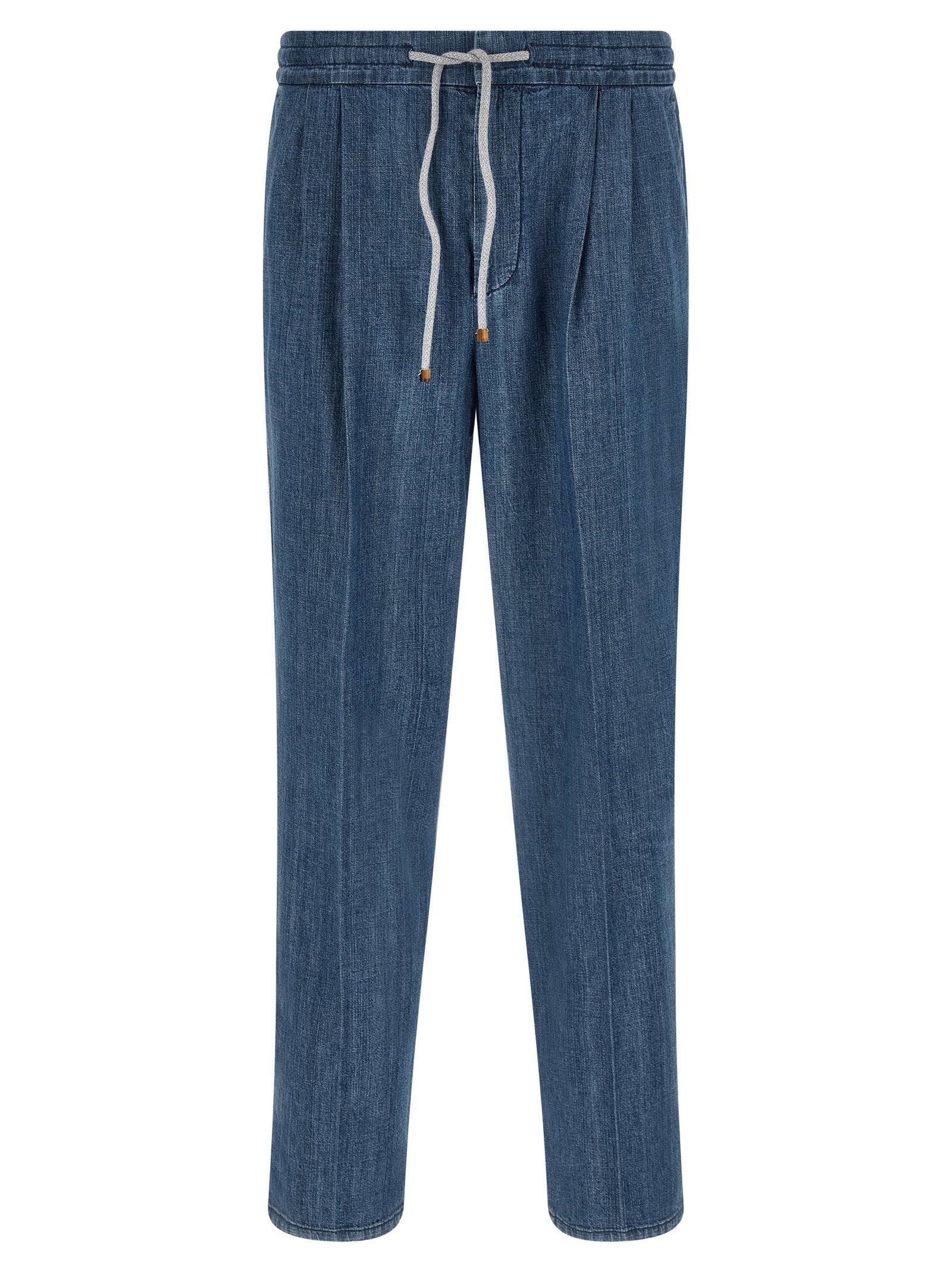 Brunello Cucinelli Lightweight Denim Jeans — Blue