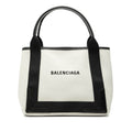Canvas Navy Cabas Tote S