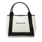 Canvas Navy Cabas Tote S