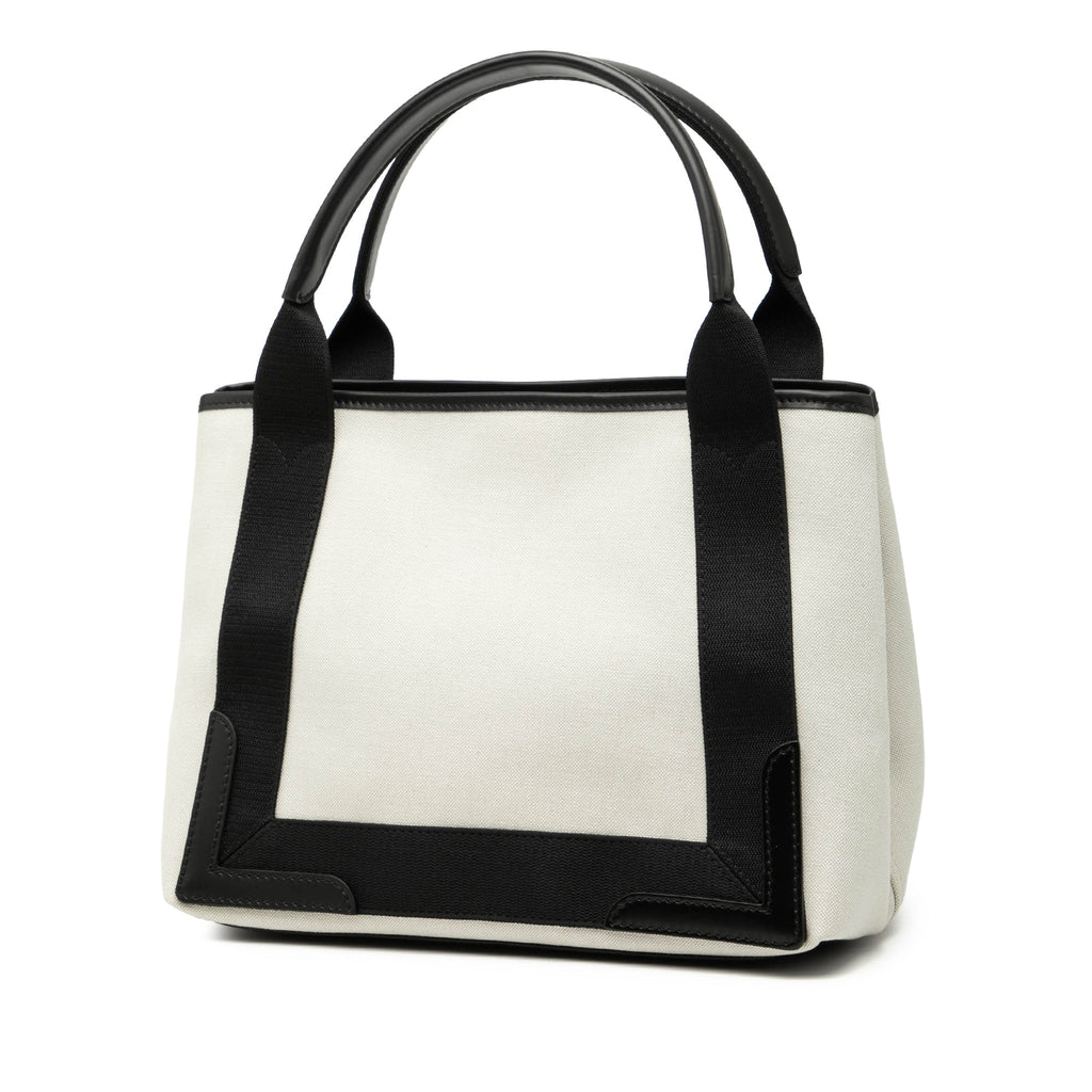 Canvas Navy Cabas Tote S
