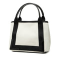 Canvas Navy Cabas Tote S