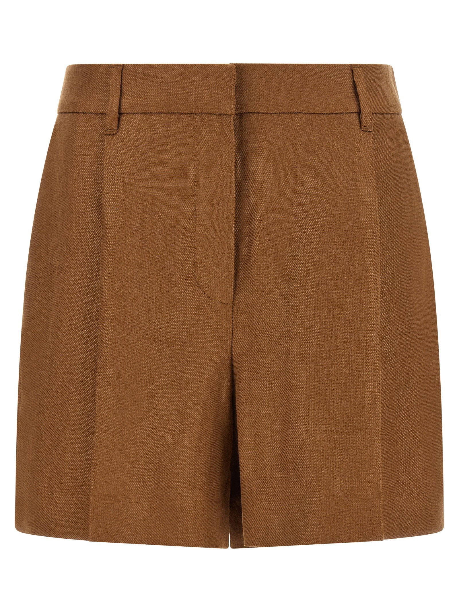 Brunello Cucinelli Monile Bermuda Shorts — Tobacco brown