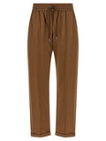 Brunello Cucinelli Light Stretch Cotton Joggers — brown