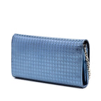 Metallic Patent Microcannage Lady Dior Croisiere Wallet On Chain