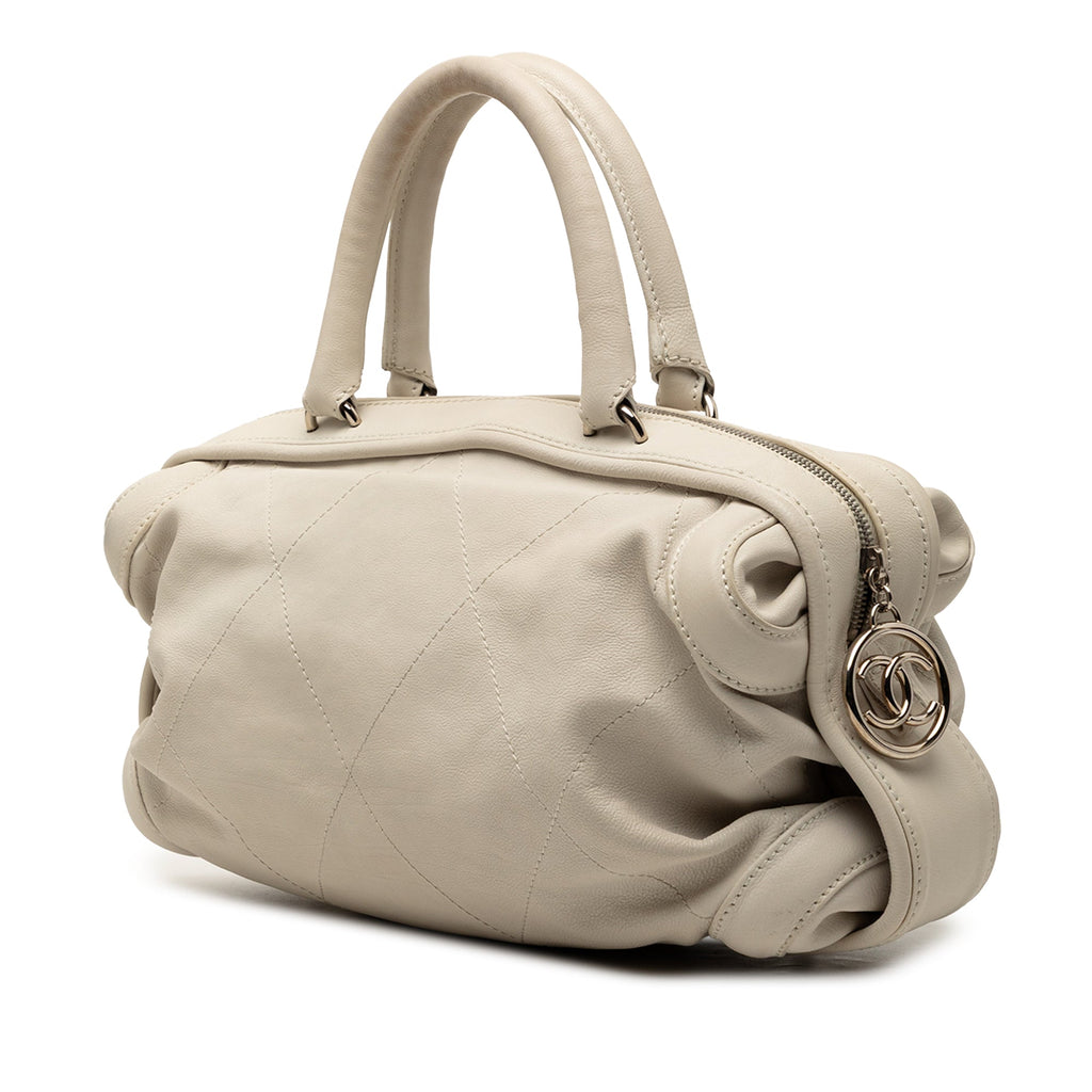 CC Calfskin Wild Stitch Bowling Bag