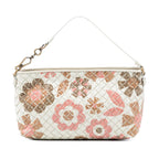Nappa Intrecciato Floral Print Handbag