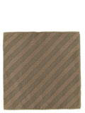 Brunello Cucinelli Silk Chevron Scarf — Beige