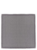 Brunello Cucinelli Silk Double-Face Geometric Scarf — Gray