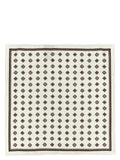 Brunello Cucinelli Medaglione-Print Silk Scarf — Cream