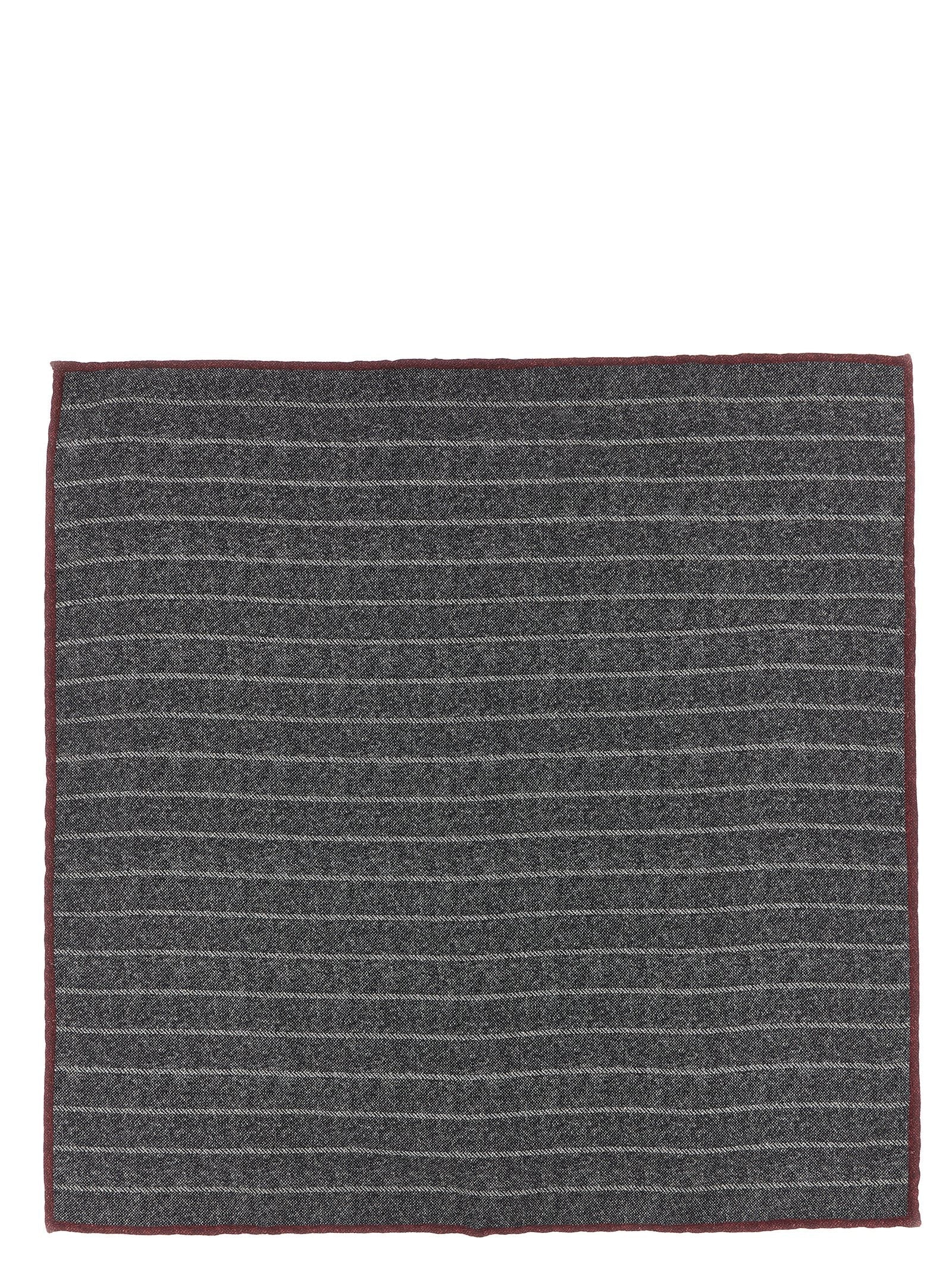 Brunello Cucinelli Pocket Square — Gray