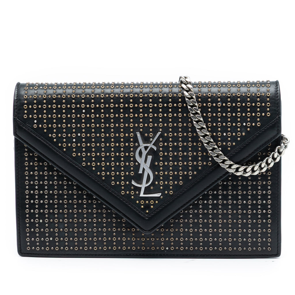 Studded Leather Monogram Le Sept Chain Bag