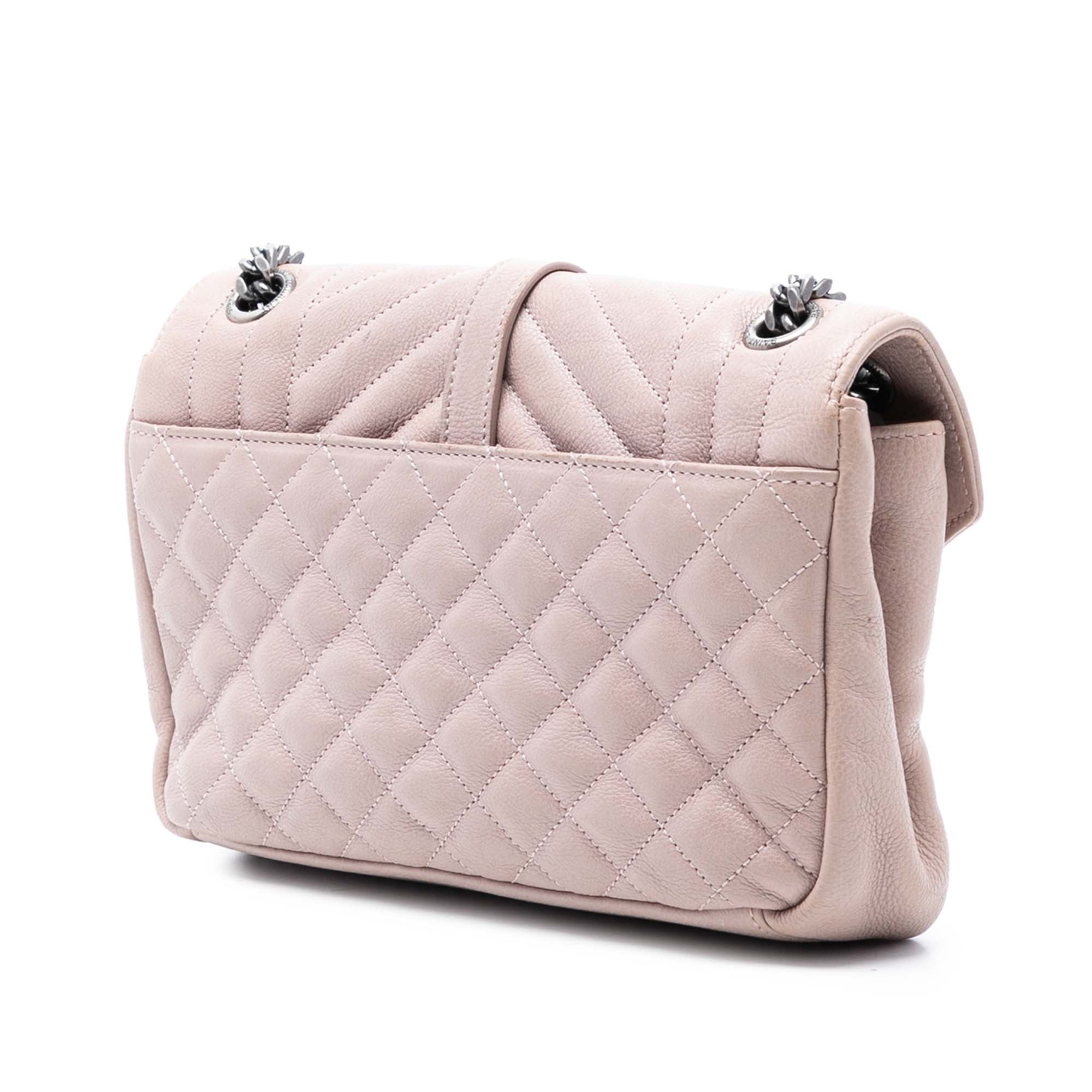 Medium Sheepskin Triquilt Monogram College Bag