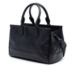 Intrecciato Trimmed Leather Ducale Top Handle Bag