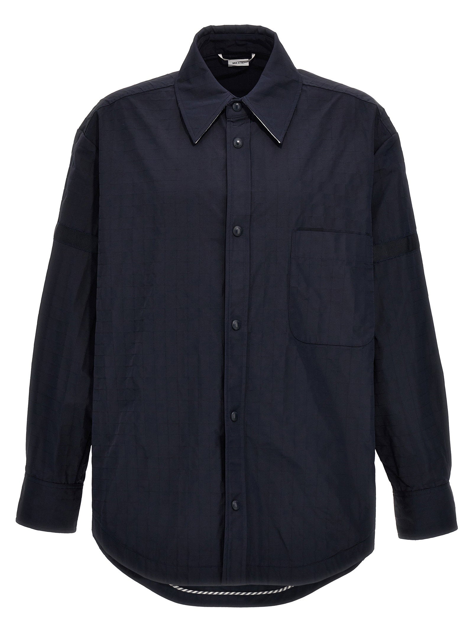 Thom Browne Snap-Front Ripstop Nylon Overshirt — Black