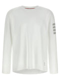 Thom Browne 4-Bar Stripe Long-Sleeve T-Shirt — White