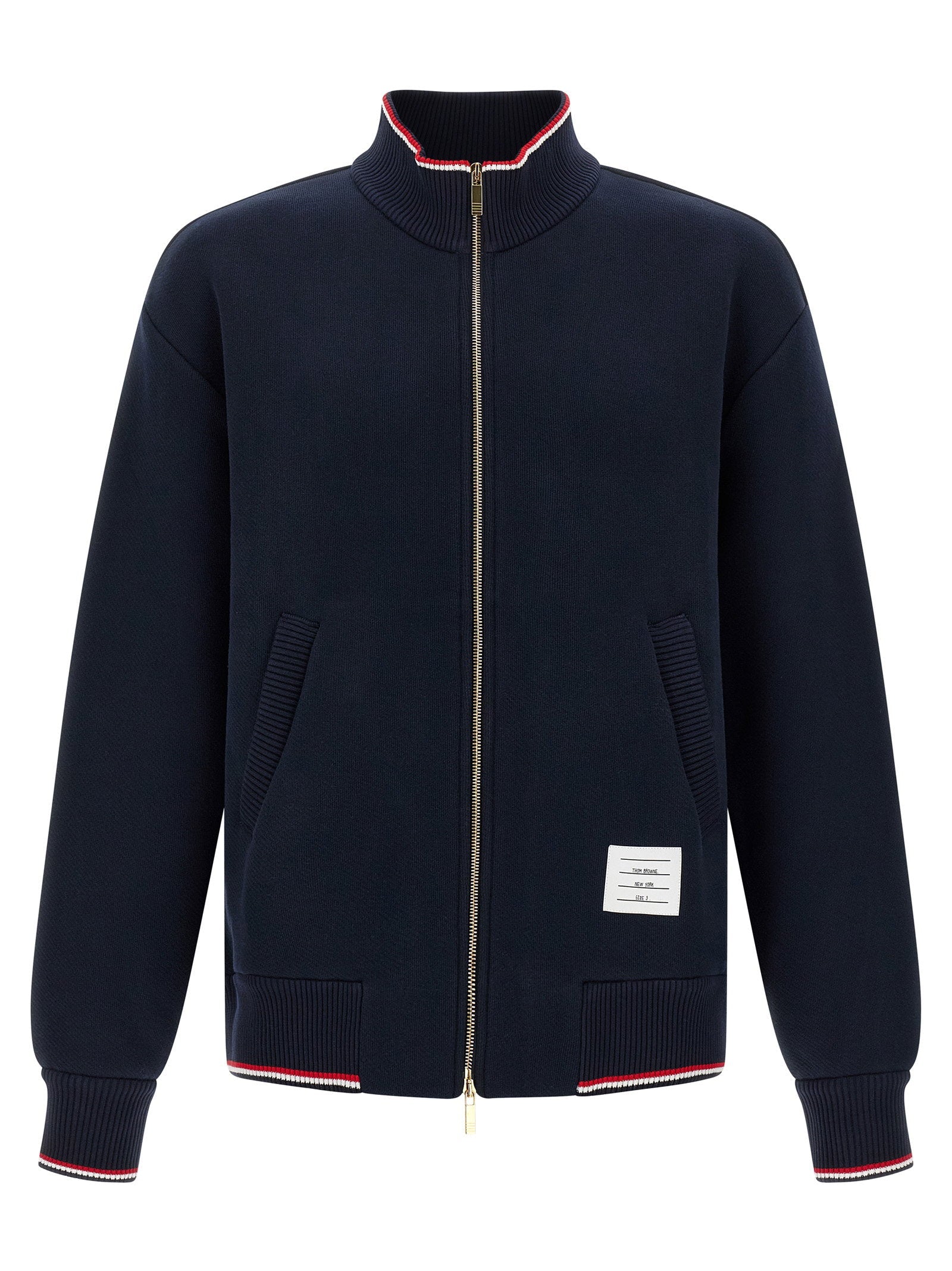 Thom Browne RWB Piping Sweatshirt — Navy