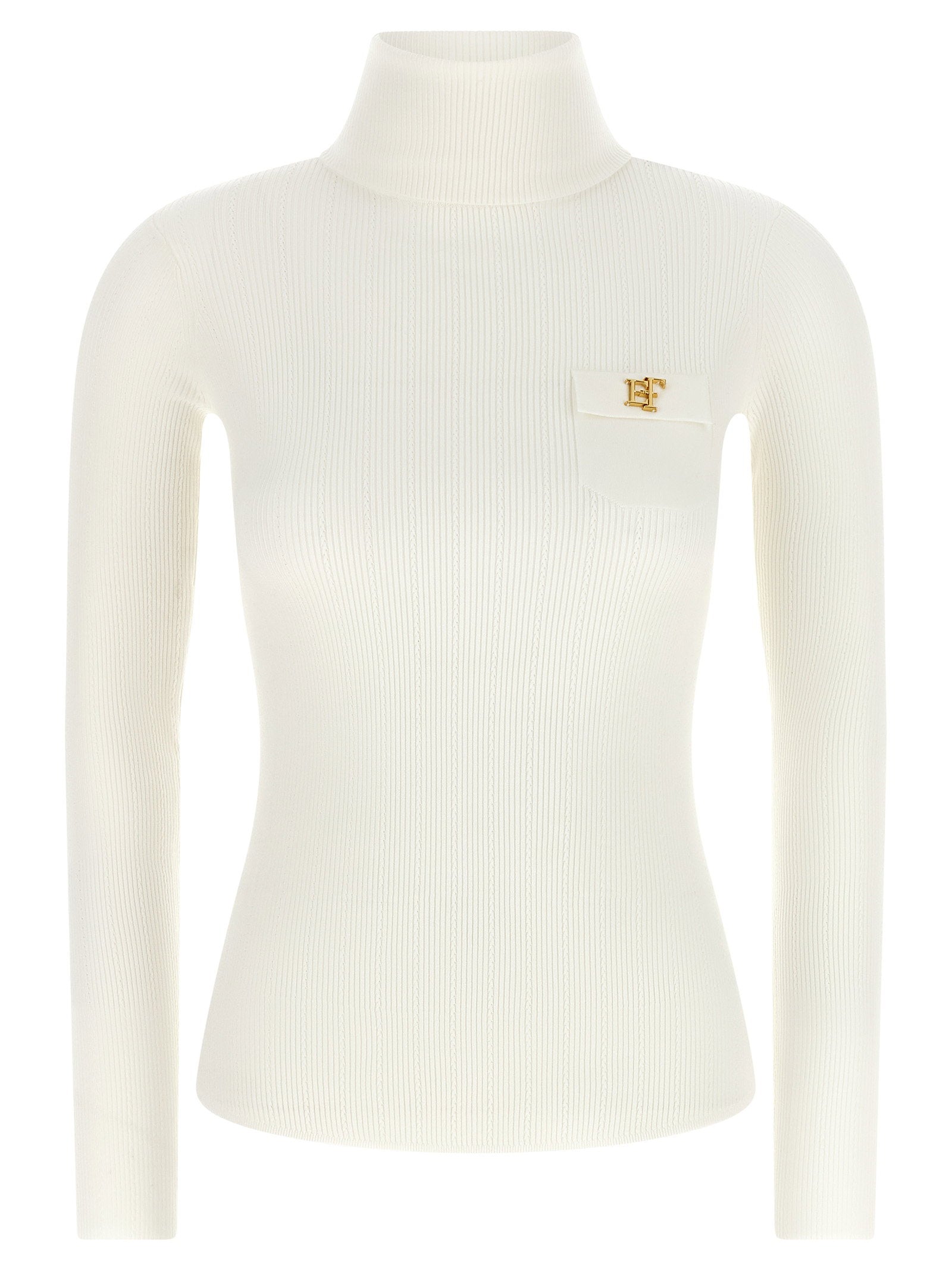 Elisabetta Franchi Turtleneck — Cream