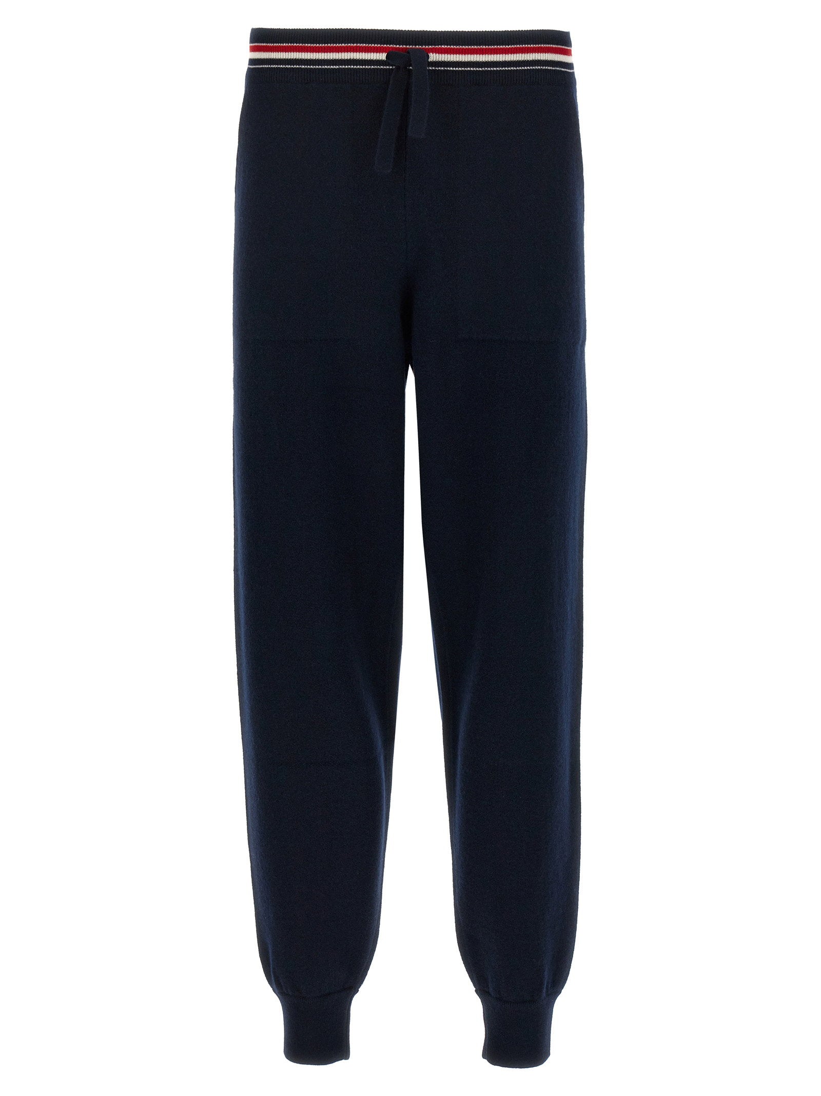 Thom Browne Cashmere RWB Joggers — Navy
