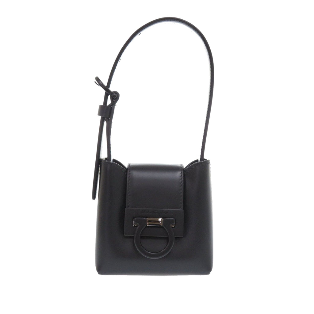 Leather Gancini Trifoglio Handbag