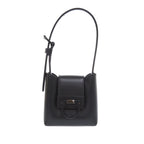 Leather Gancini Trifoglio Handbag