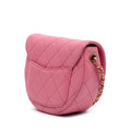 Mini CC Quilted Caviar Messenger Flap