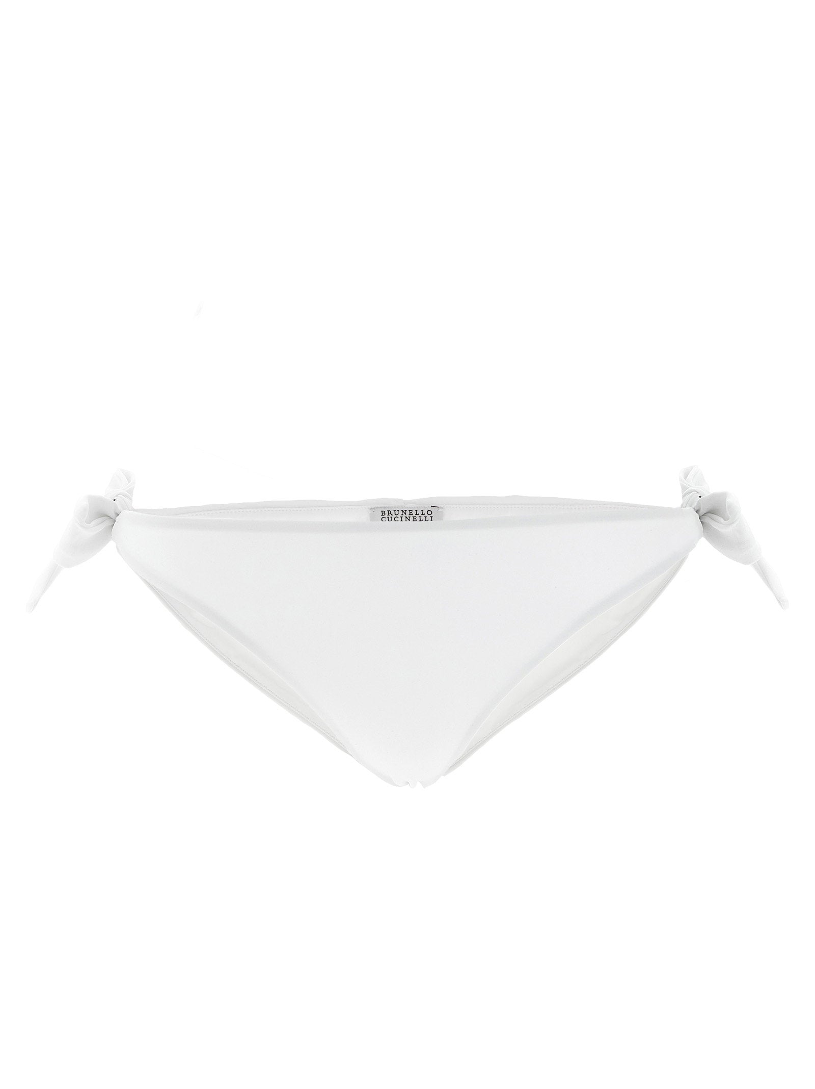 Brunello Cucinelli Techno Jersey Bikini Briefs — White