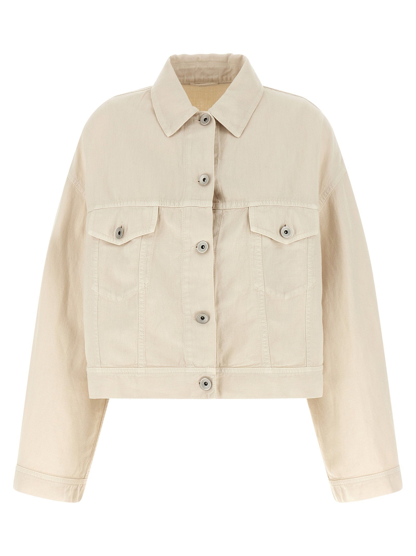 Brunello Cucinelli Linen-Cotton Jacket — Beige