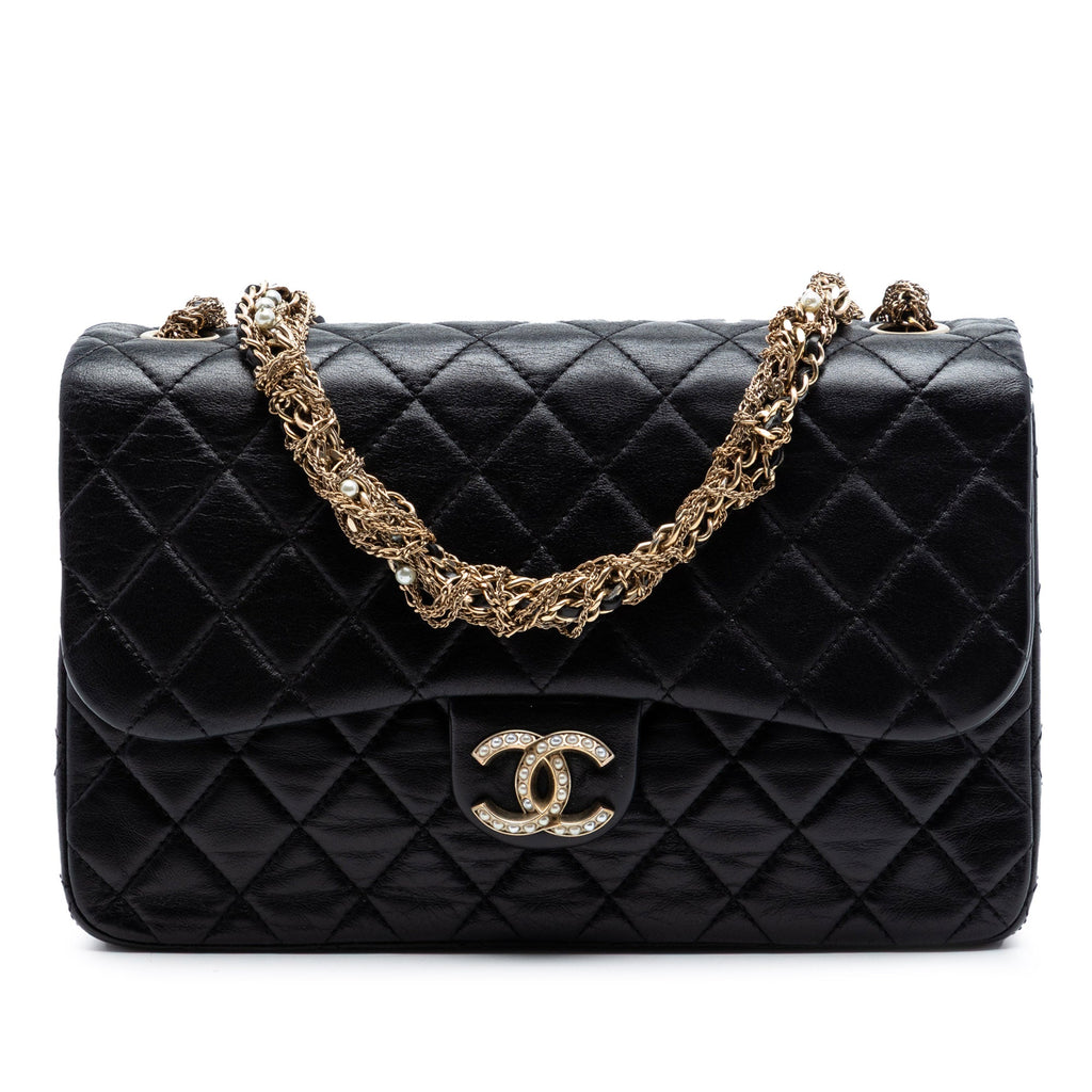 Medium Quilted Lambskin Westminster Pearl Flap