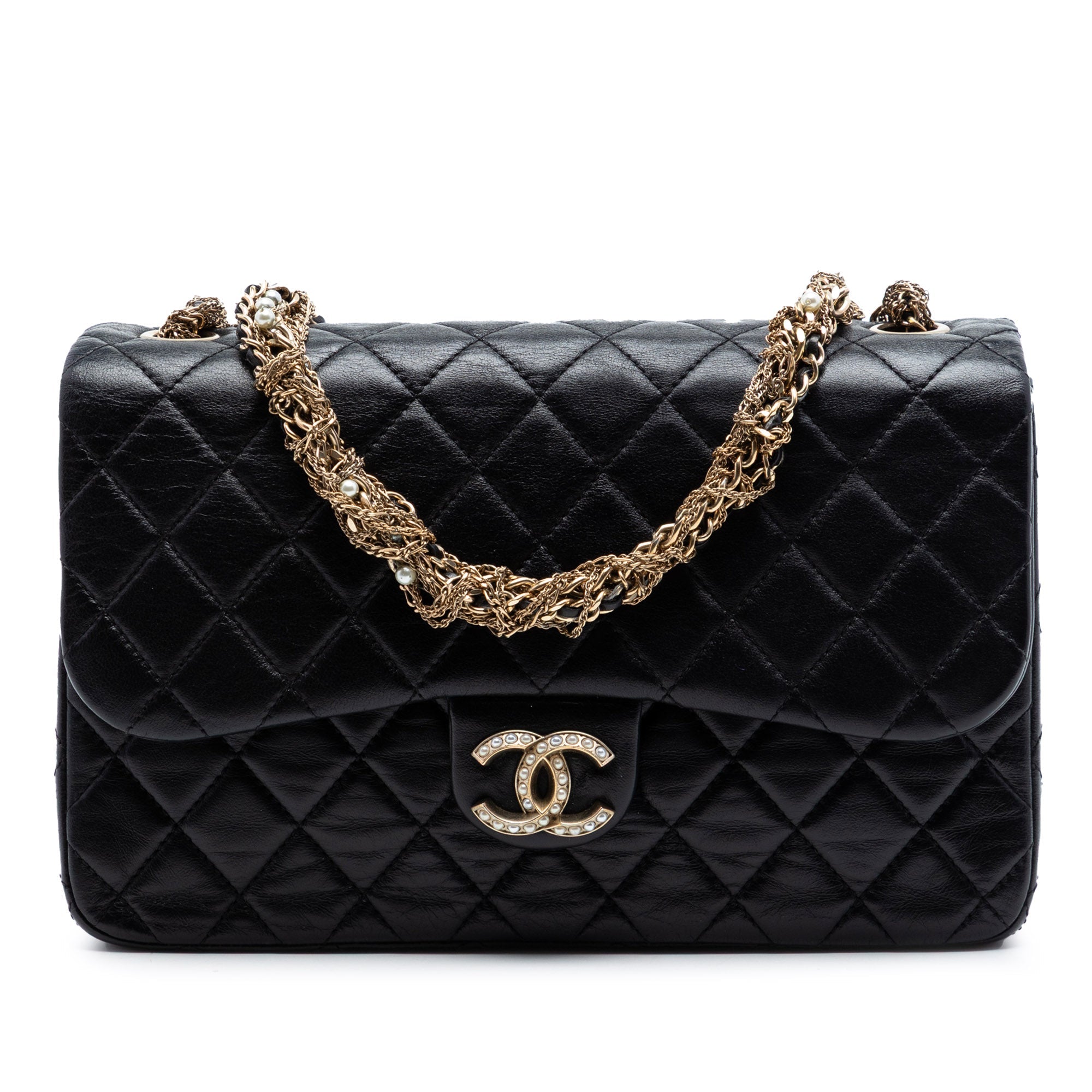 Medium Quilted Lambskin Westminster Pearl Flap