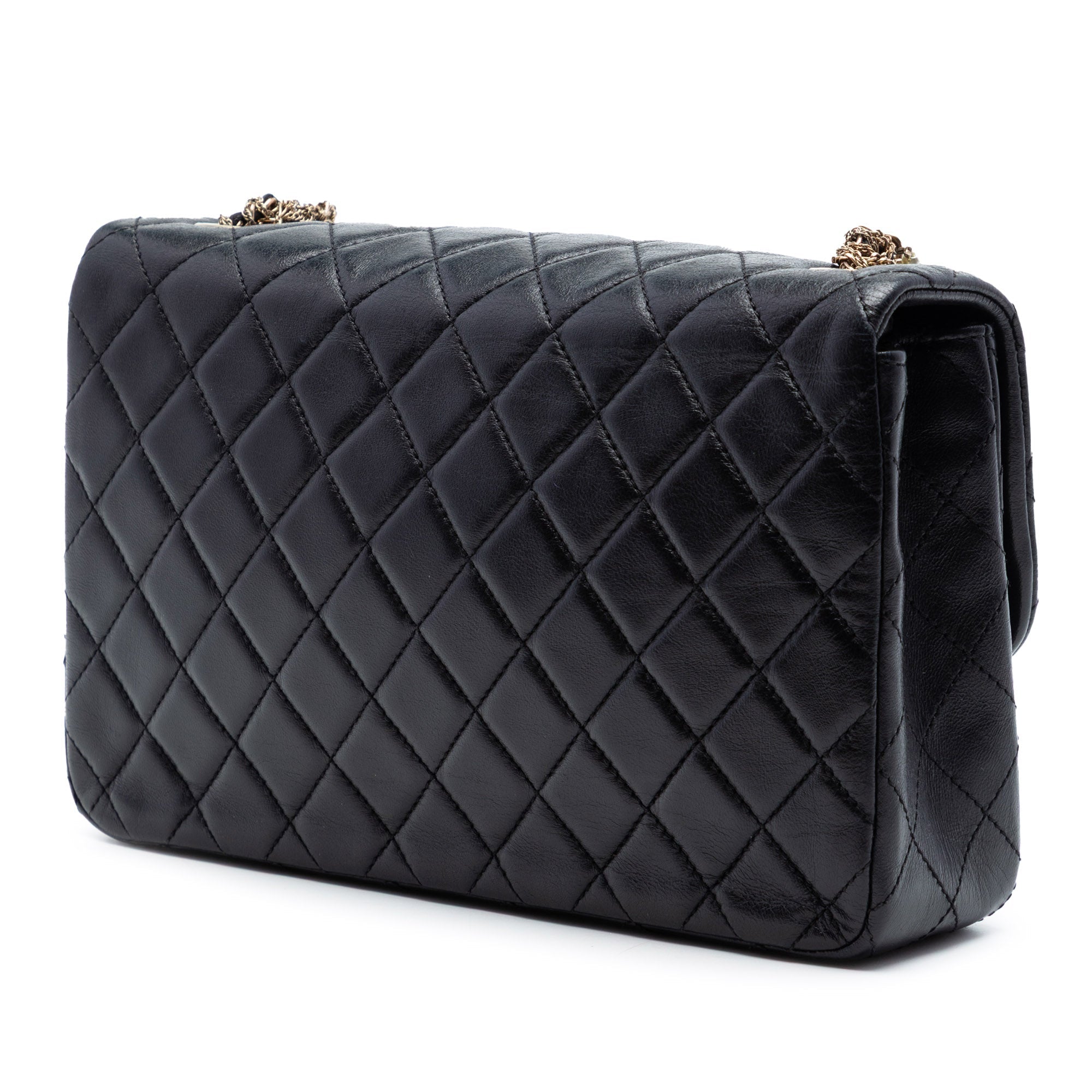 Medium Quilted Lambskin Westminster Pearl Flap