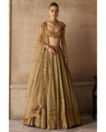 Tuscan Pardise Smoky Sandstone Lehenga Set By KYNAH, Luxury Indian Fashion & Bridal Wear