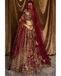 The Vintage Tuscan Heritage Scarlet Lehenga Set By KYNAH, Luxury Indian Fashion & Bridal Wear