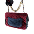 Medium Quilted Velvet Private Affair Camellia Flap