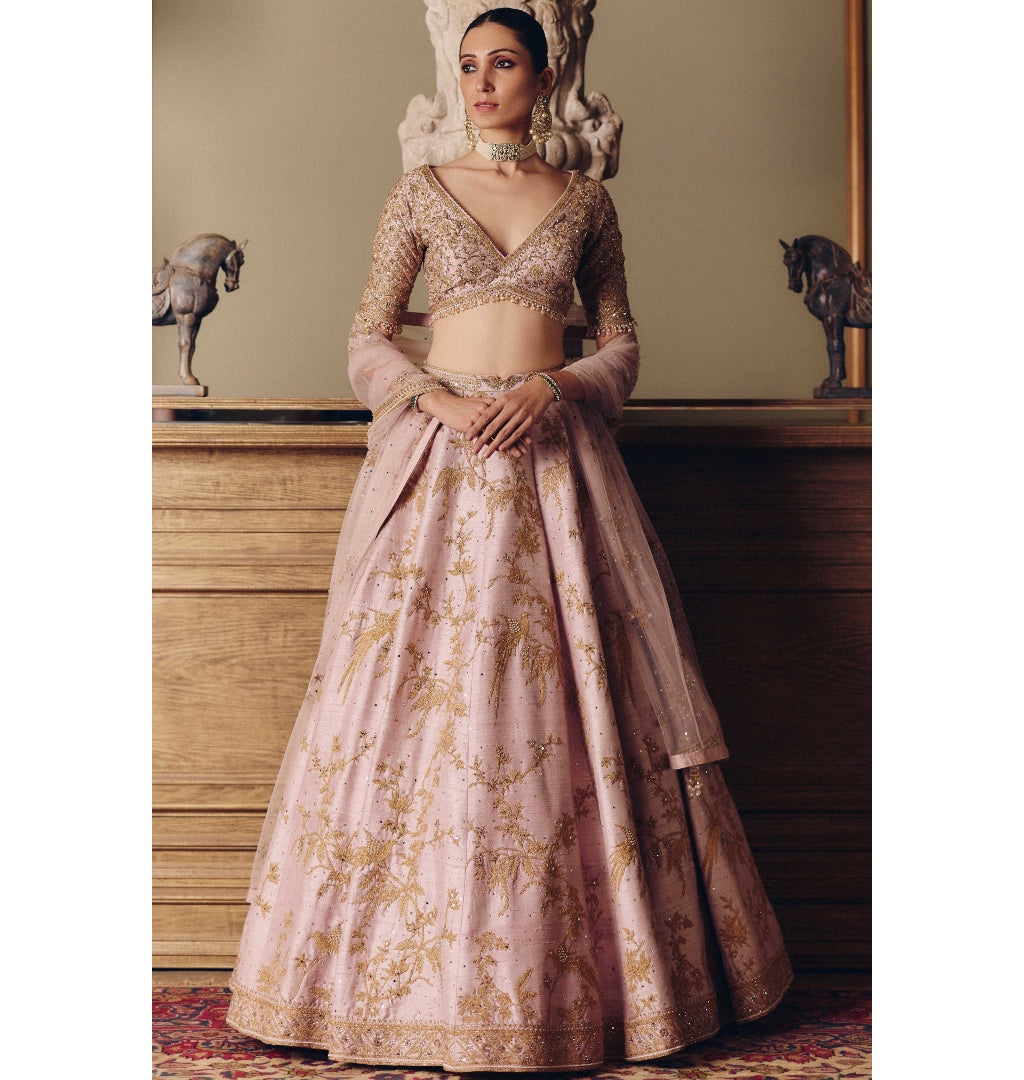 The Sona Kora Gulabi Lehenga Set By KYNAH, Luxury Indian Fashion & Bridal Wear