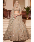 The Royal Lotus Pond Jade Lehenga Set By KYNAH, Luxury Indian Fashion & Bridal Wear