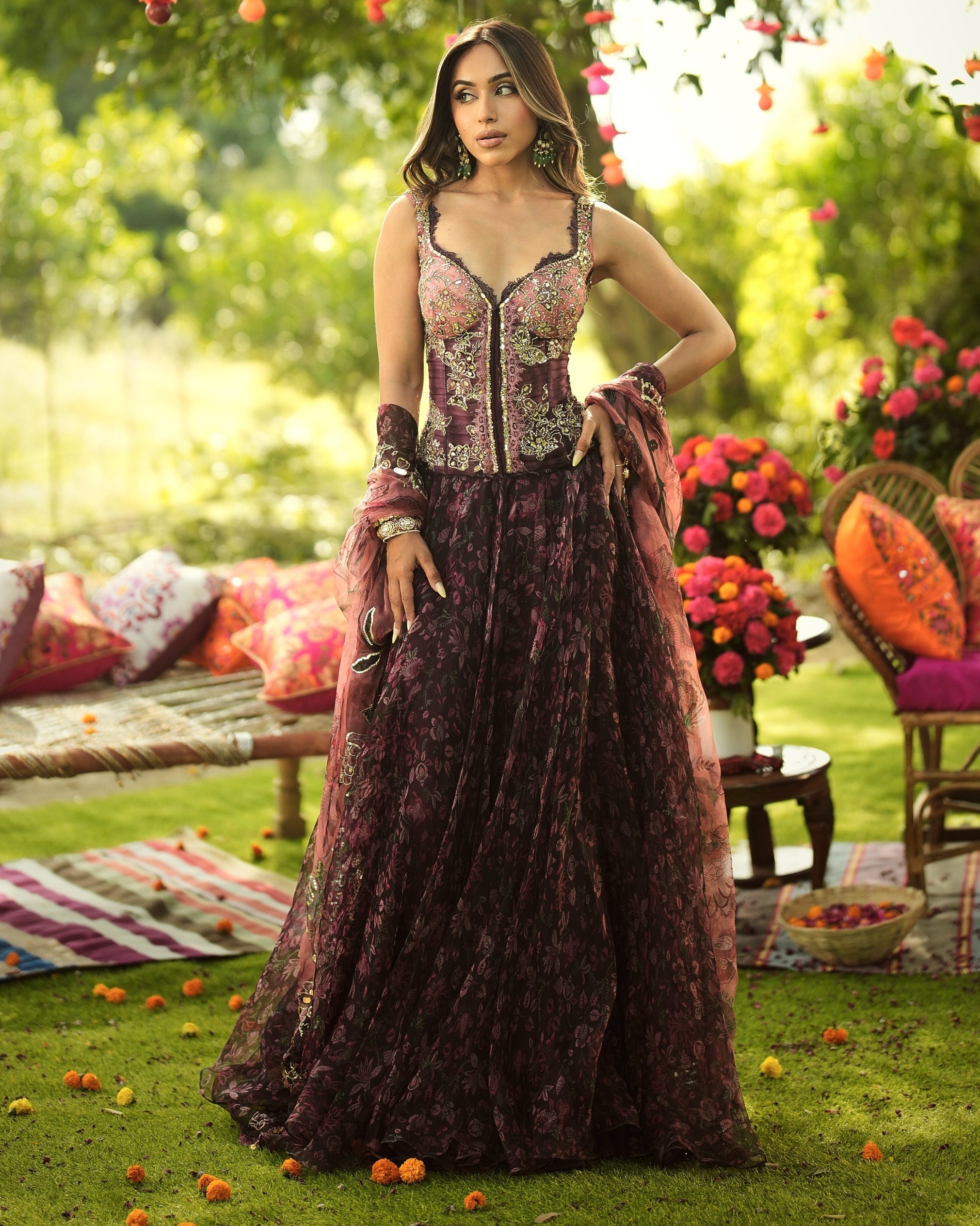 Liza Corset Lehenga Set By KYNAH, Luxury Indian Fashion & Bridal Wear