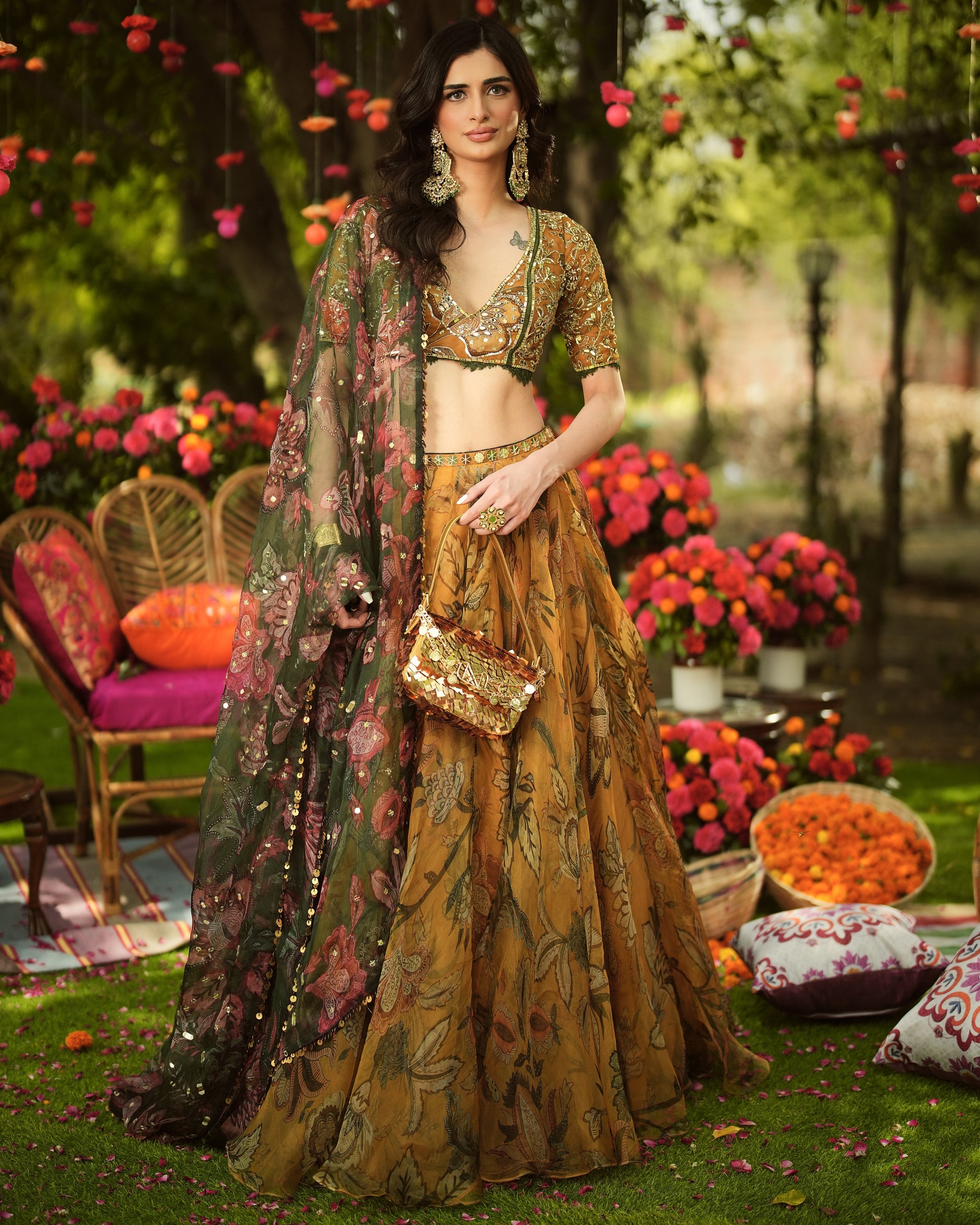 Piya Hand Embroidered Lehenga Set By KYNAH, Luxury Indian Fashion & Bridal Wear