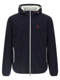Brunello Cucinelli Windproof Technical Fabric Down Jacket — Navy