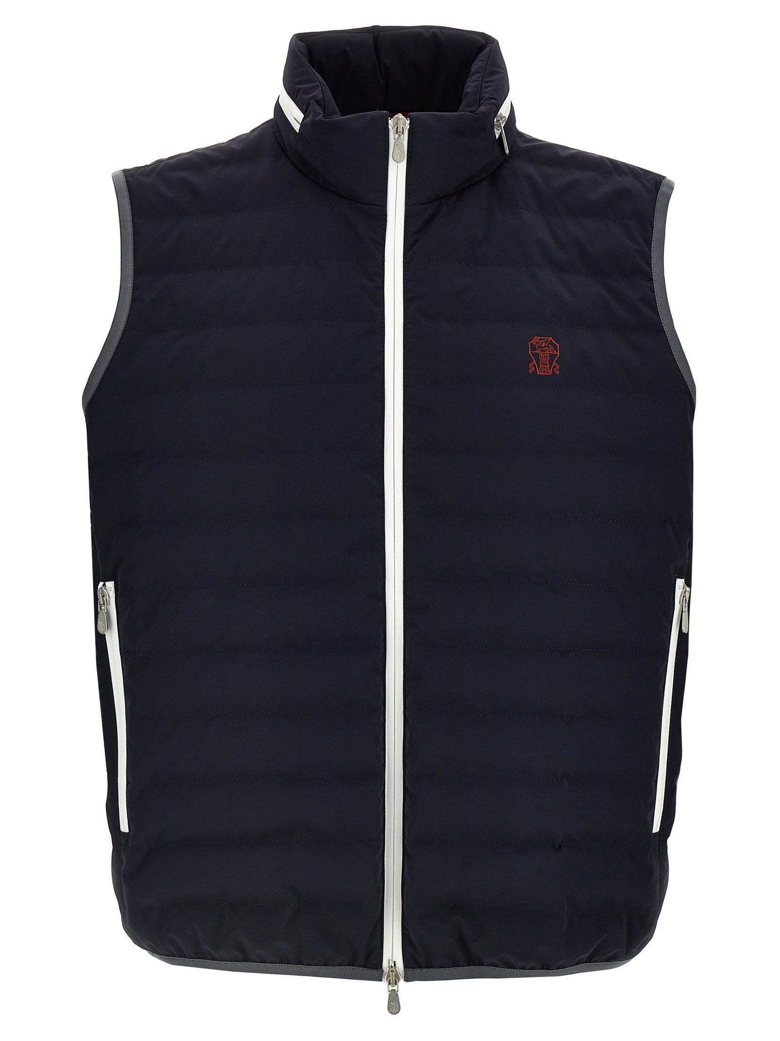Brunello Cucinelli Padded Technical Vest — Black