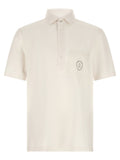 Brunello Cucinelli Heraldic Logo Polo — Cream