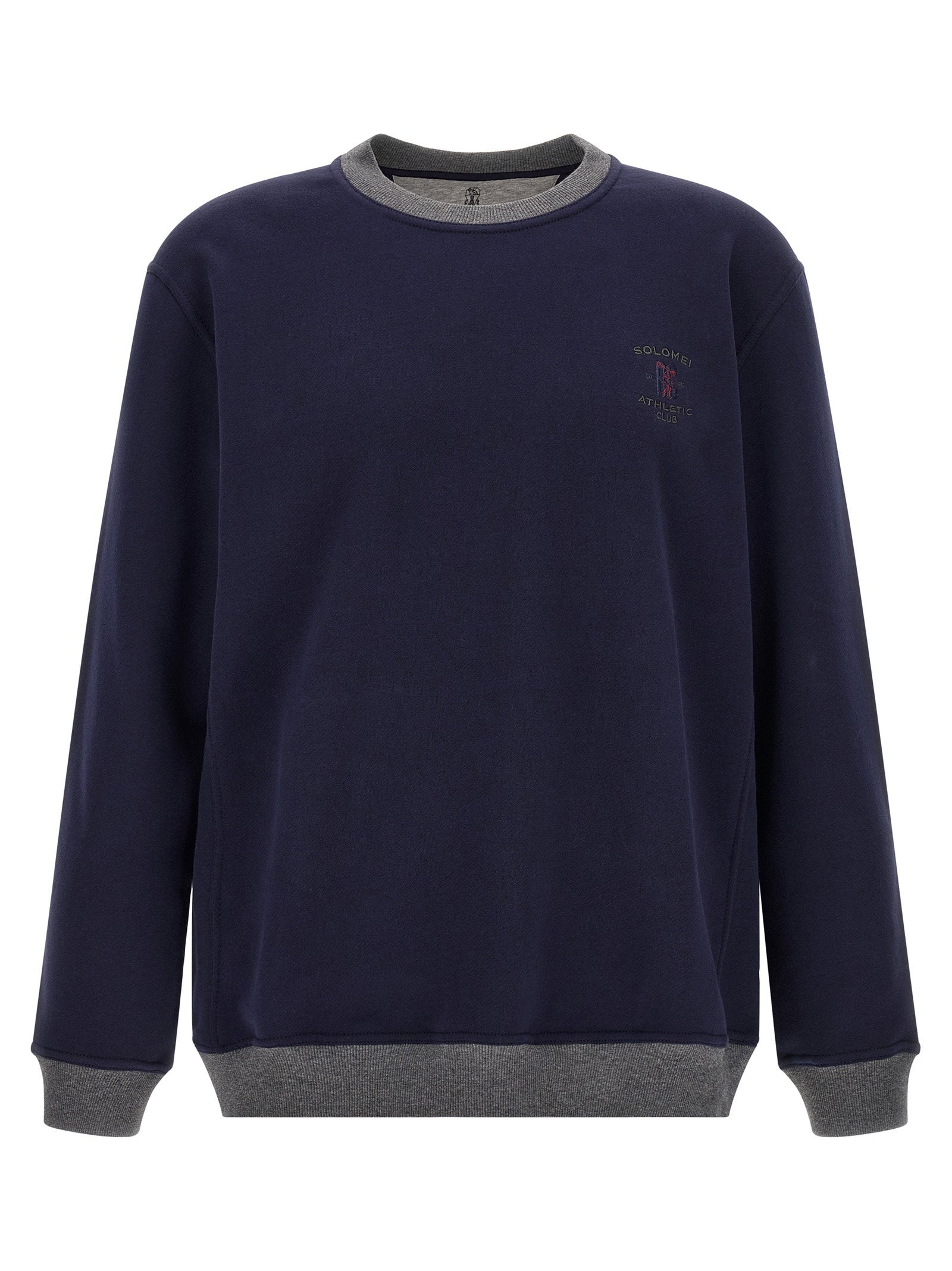 Brunello Cucinelli Solomei Athletic Club Sweatshirt — Navy