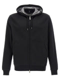 Brunello Cucinelli Cashmere Silk Blend Hoodie — Black
