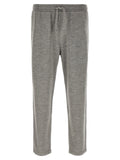Brunello Cucinelli Mélange Cashmere and Silk Joggers — Gray