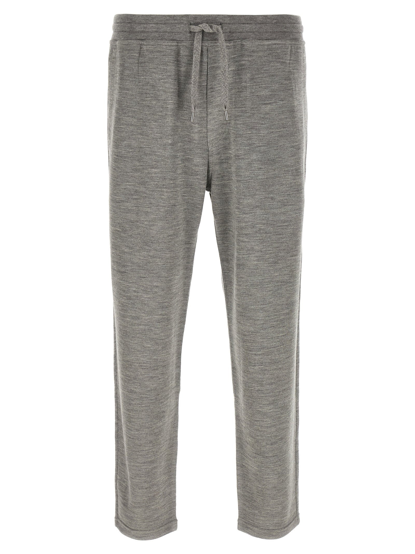 Brunello Cucinelli Mélange Cashmere and Silk Joggers — Gray