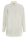 Alberto Biani Silk Shirt — Cream