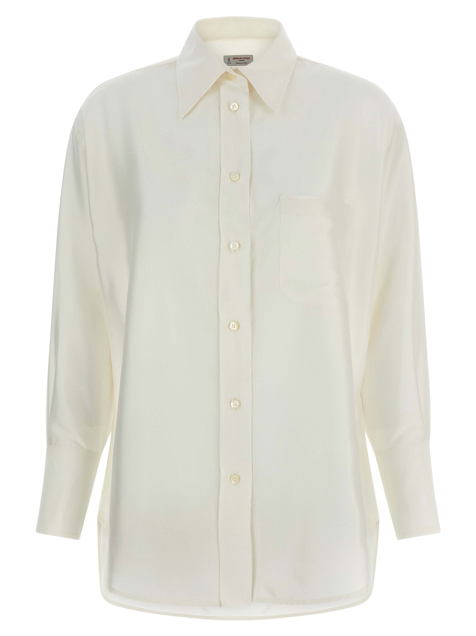 Alberto Biani Silk Shirt — Cream
