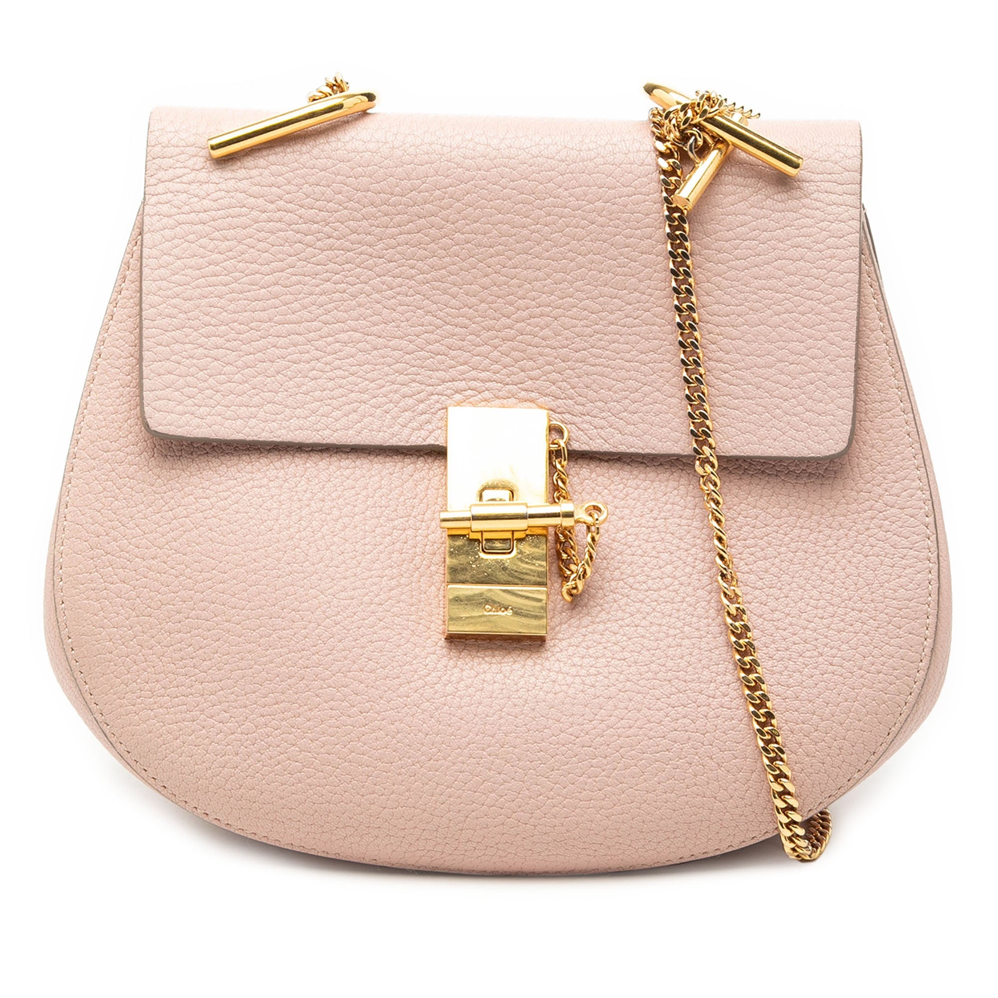 Small Grained Calfskin Drew Crossbody